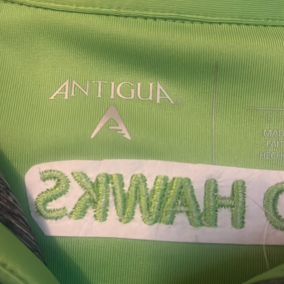 Antigua desert dry 1/4 zip Seattle Seahawks SZ LG - Picture 4 of 7